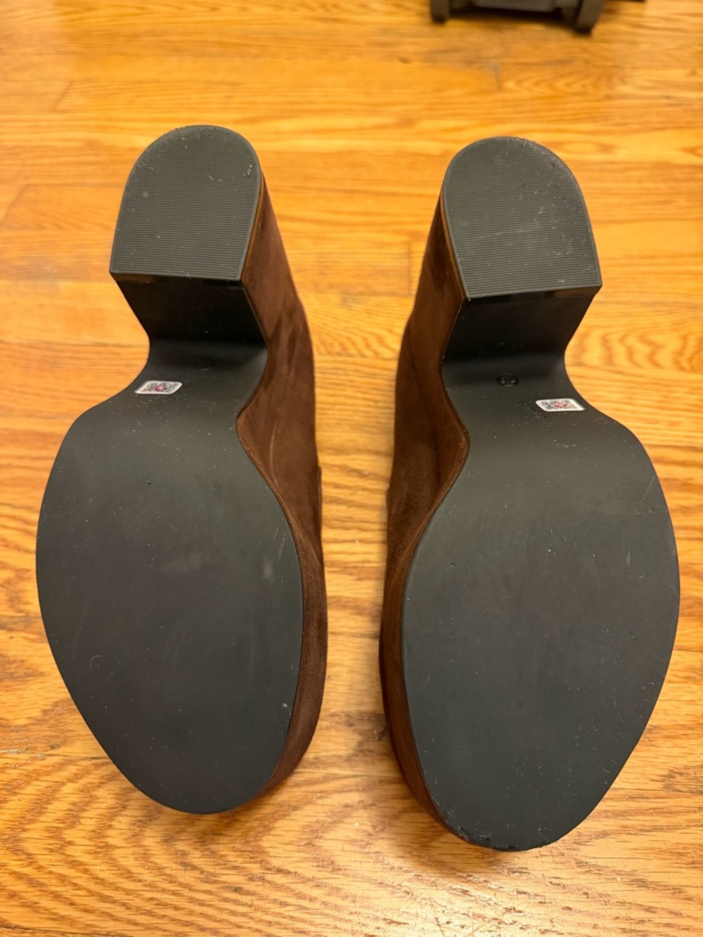 Larroudé Verona Flatform Mary Jane Brown Suede | 38 | Worn 2x | Box & Dust Bag - Picture 5 of 9